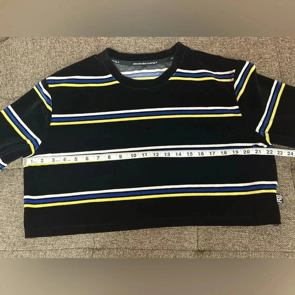 Alexander Wang Black and White Striped Long Sleeve Top - Picture 7 of 7